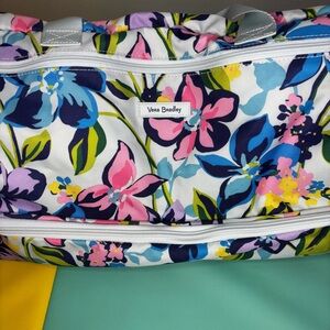 Vera Bradley Floral Adair Rolling Duffle Travel Bag
